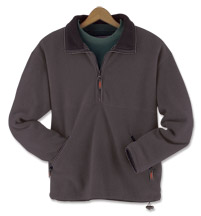 11106  Open Bottom Quarter Zip Fleece Pullover