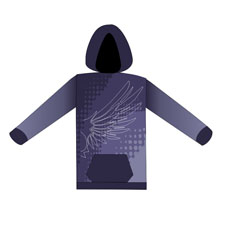 12352  Eagle Full Sublimation Pull Over Hooded Sweatshirt