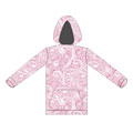 12358  Swirl Full Sublimation Pull Over Hooded Sweatshirt