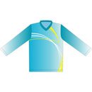 12414  Long Sleeve V-neck Sublimated Jersey