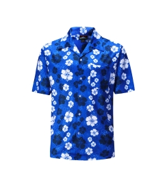 12500  Full Dye-Sub Hawaiian Floral Camp Shirt