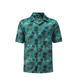12504  Full Dye-Sub Hawaiian Palm Tree Camp Shirt