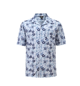 12511  Full Dye-Sub Hawaiian Floral Camp Shirt