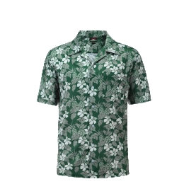 12512  Full Dye-Sub Hawaiian Pineapple Camp Shirt