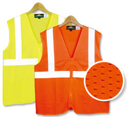 21117  Safety Zipper Mesh Vest