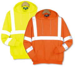 21224  Class 3 Pullover Hooded Safety Sweatshirt