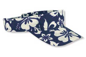 38166  Hawaiian Floral Visor