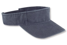 38167  Washed Cotton Visor - Solid Color