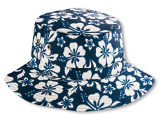 38187  Hawaiian Floral Bucket Hat