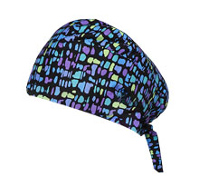 5221  Abstract Squares Scrub Cap