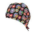 5230  Bright Flowers Scrub Cap