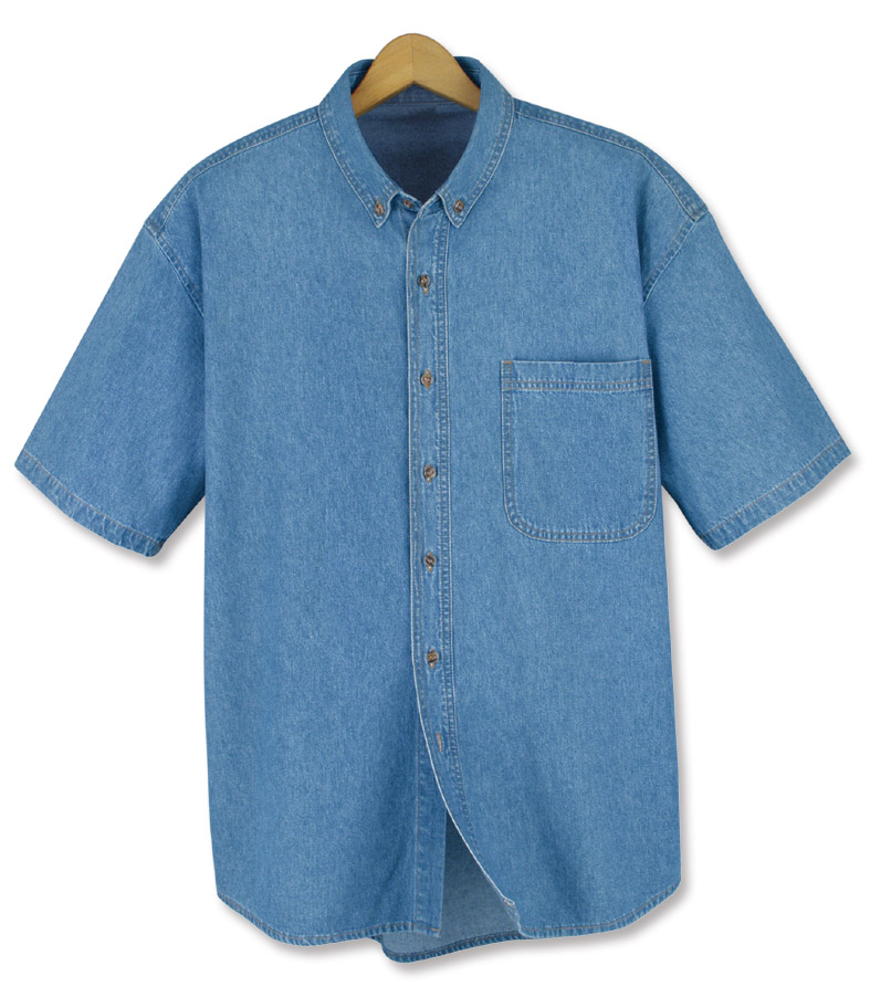 Short Sleeve Denim Shirt