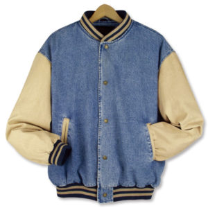 Denim Varsity Jacket
