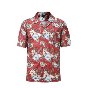 Hawaiian Floral Camp Shirt