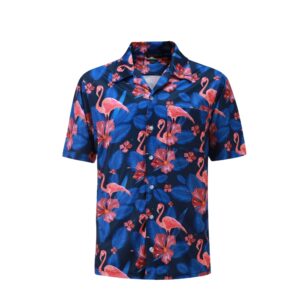 Hawaiian Flamingo Camp Shirt